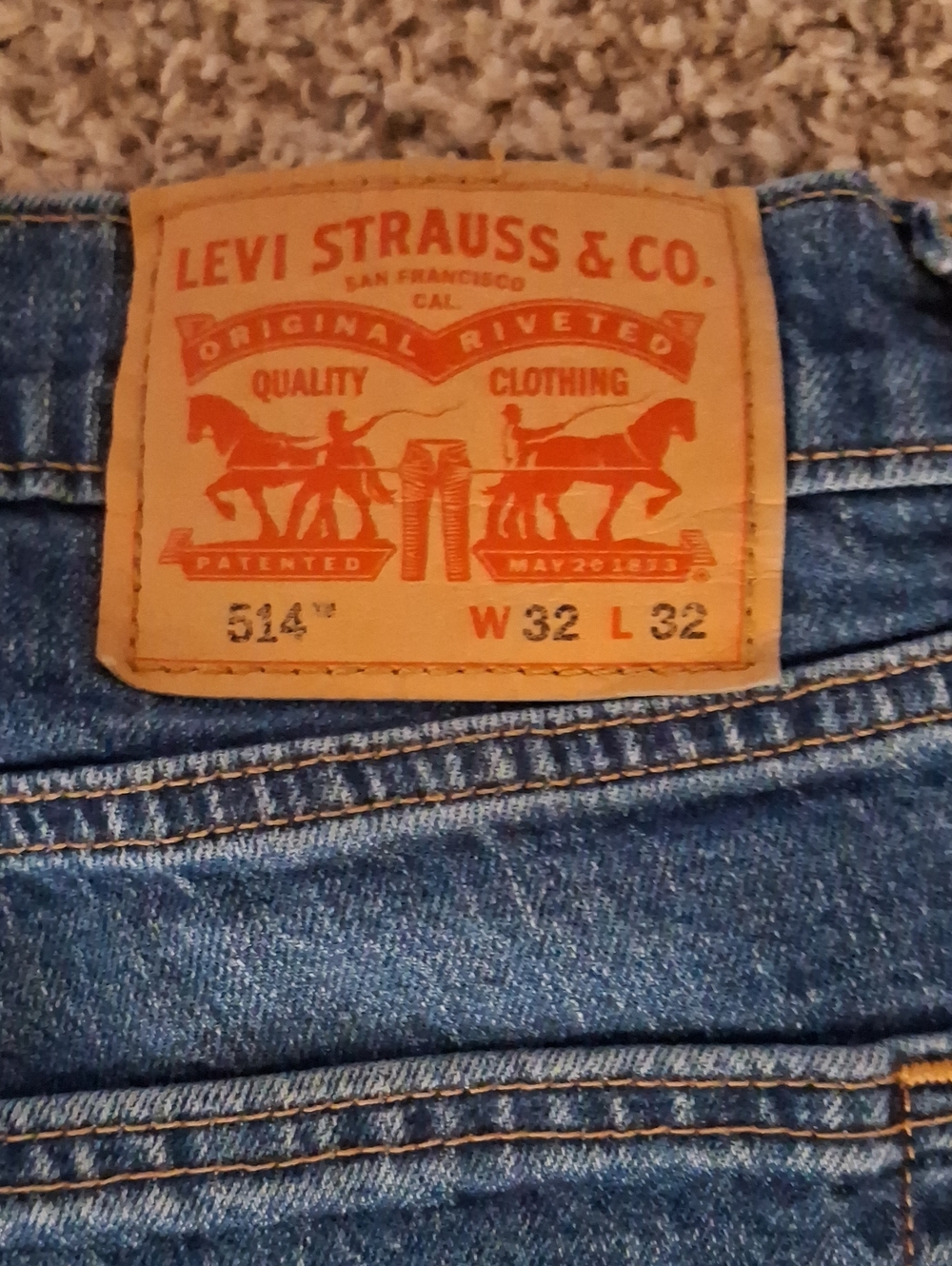 Men's 514 32x32 Jeans - Picture 6 of 8